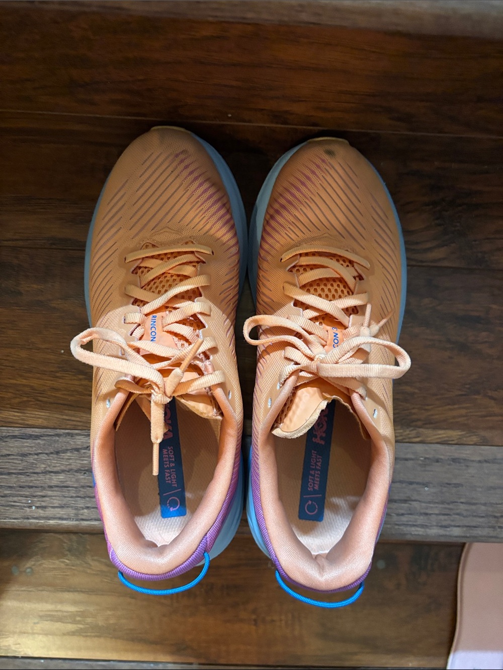 Women’s Running Sneakers in Peach and Purple